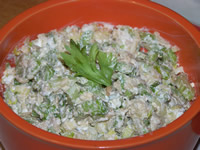 салат с сельдереем и курицей