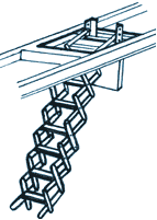 Складная металлическая лестница